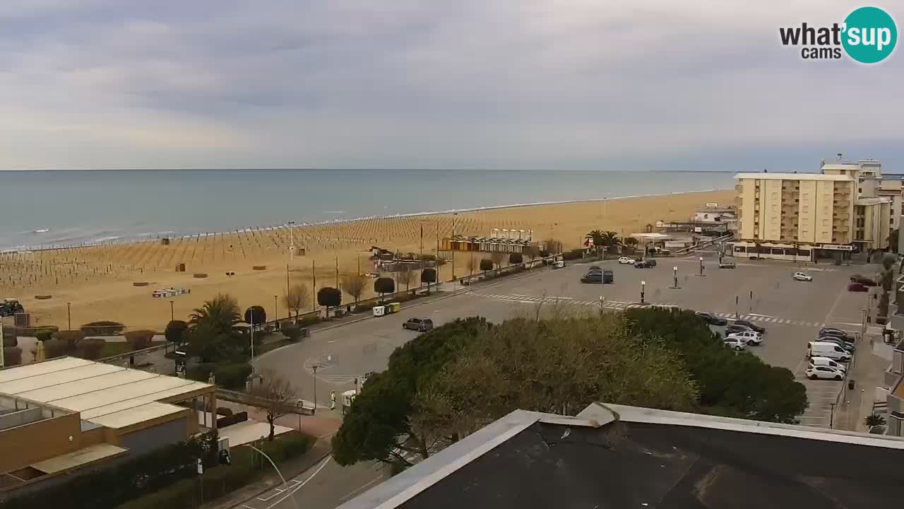 The beach of Bibione webcam – Italy