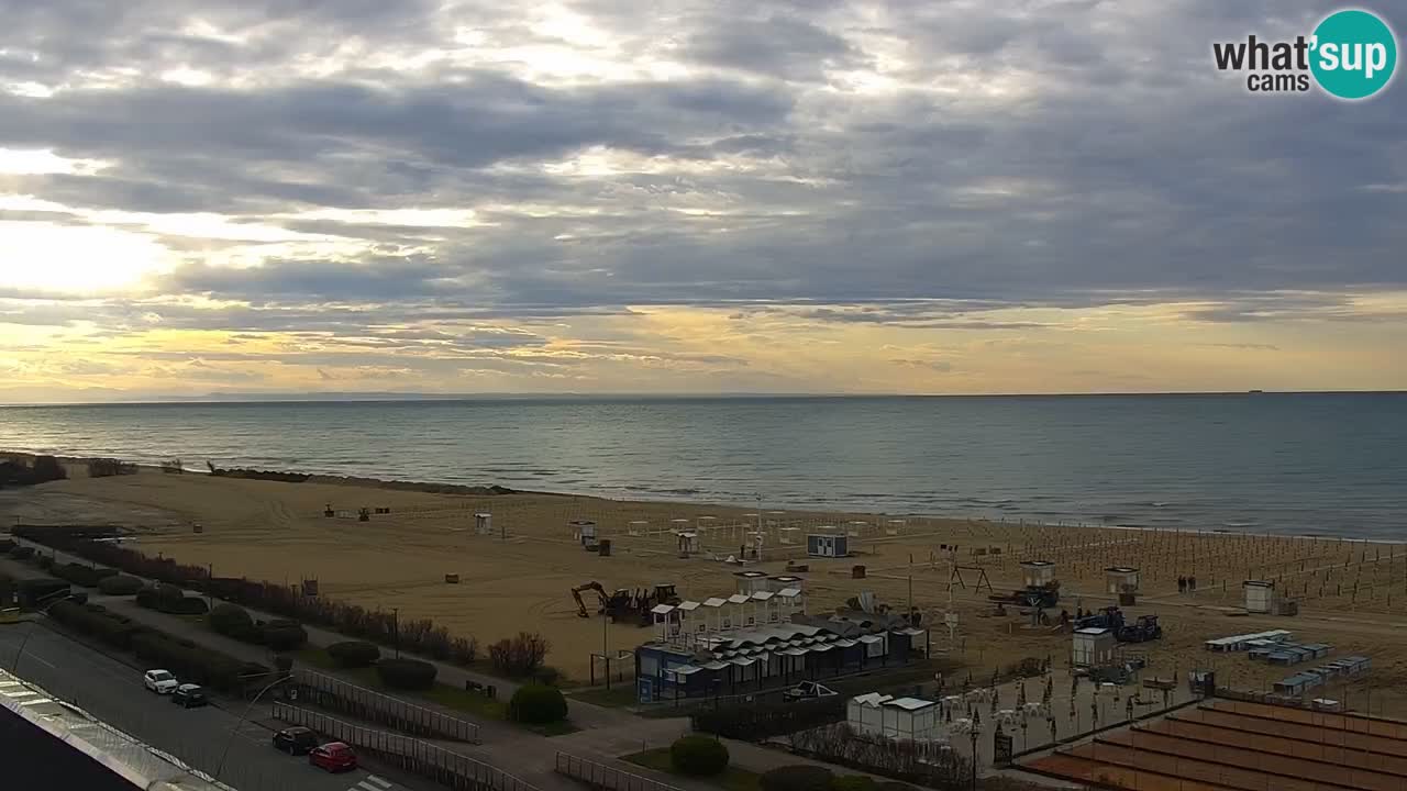 The beach of Bibione webcam – Italy