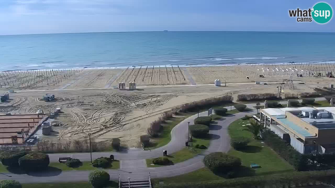 The beach of Bibione webcam – Italy