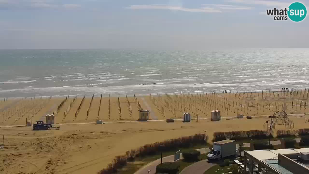 La spiaggia di Bibione webcam live e piazzale Zenit