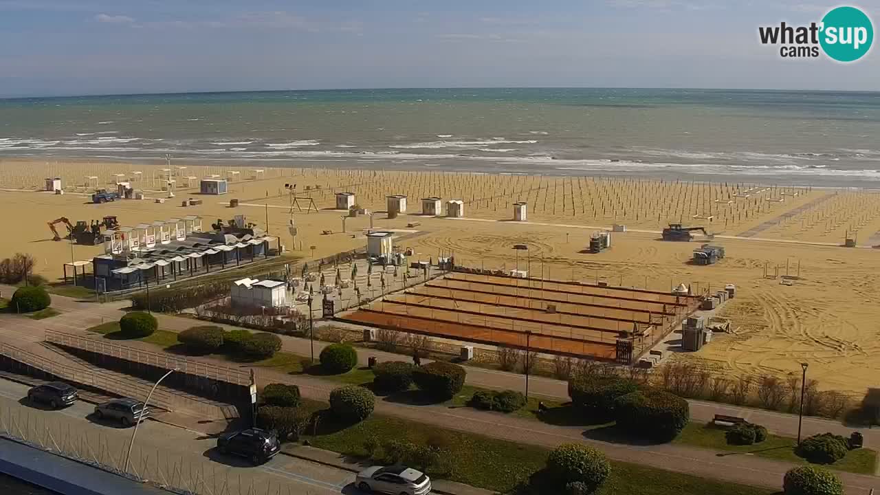The beach of Bibione webcam – Italy