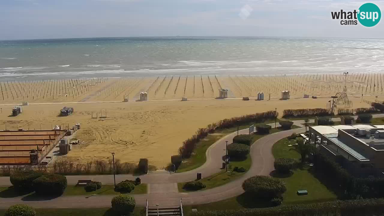 The beach of Bibione webcam – Italy