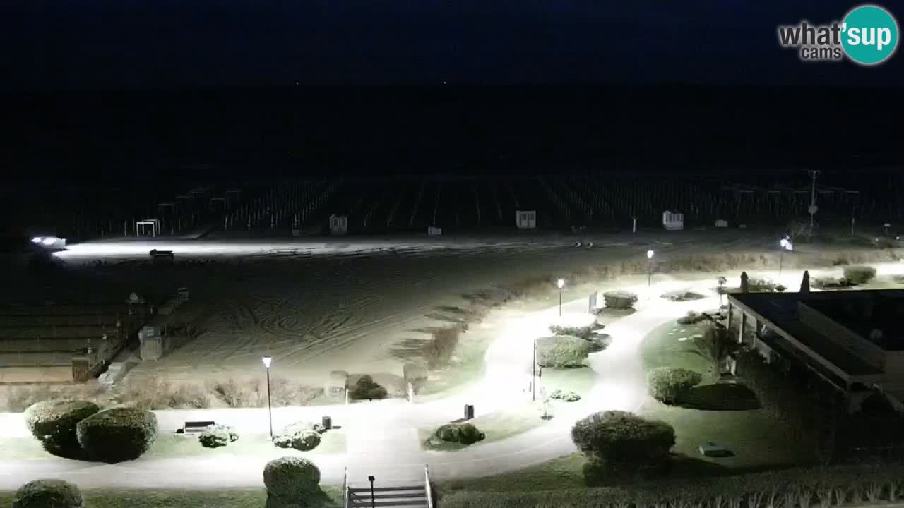 The beach of Bibione webcam – Italy