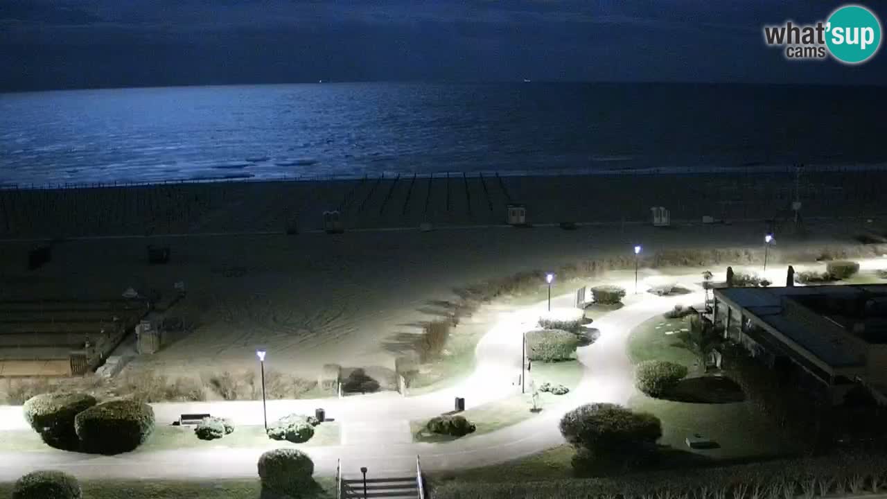 The beach of Bibione webcam – Italy