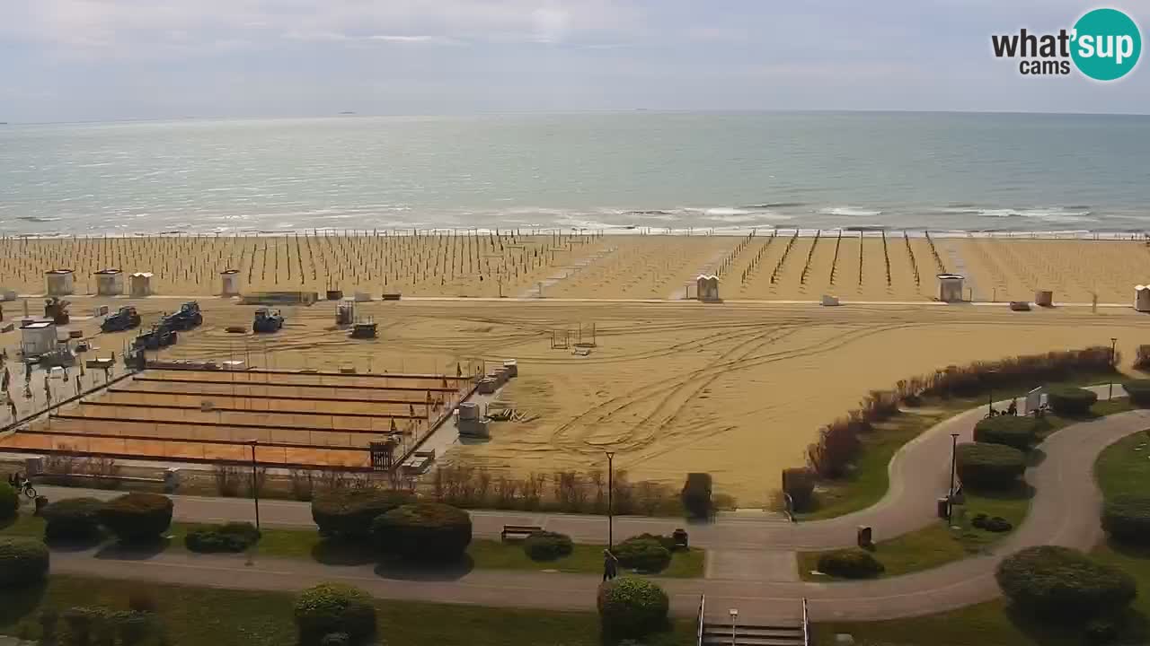 The beach of Bibione webcam – Italy