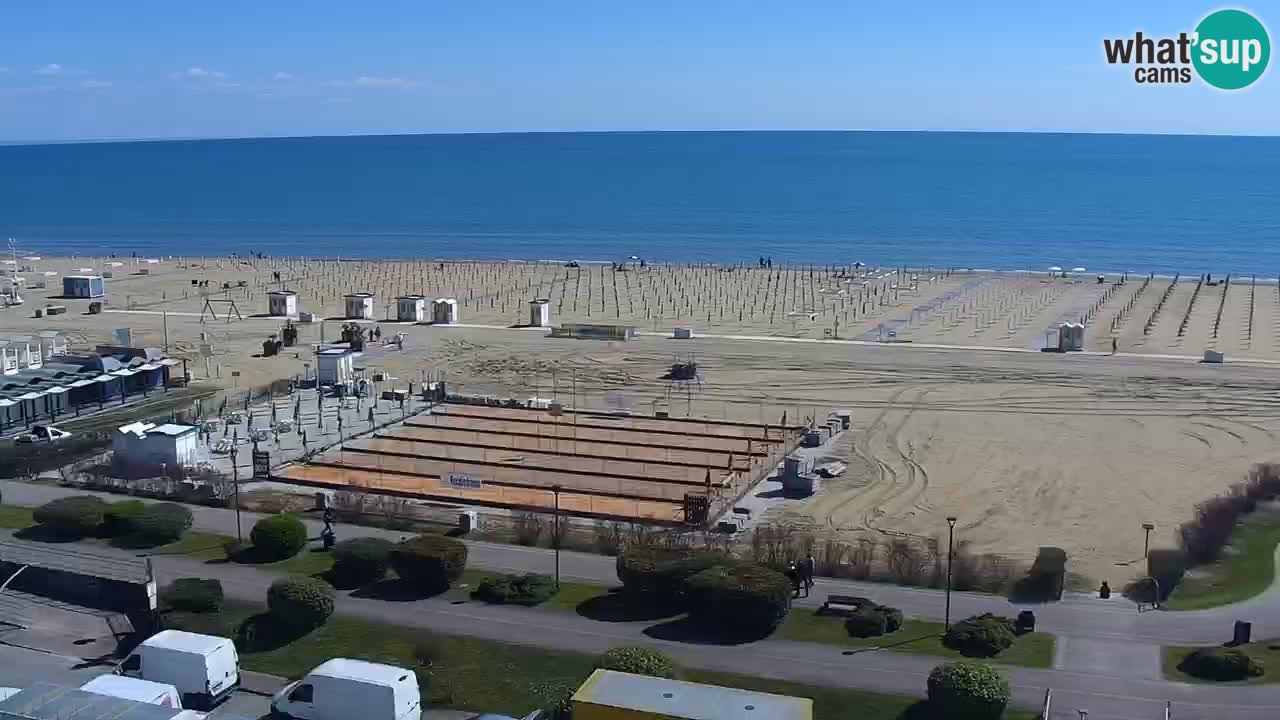 The beach of Bibione webcam – Italy