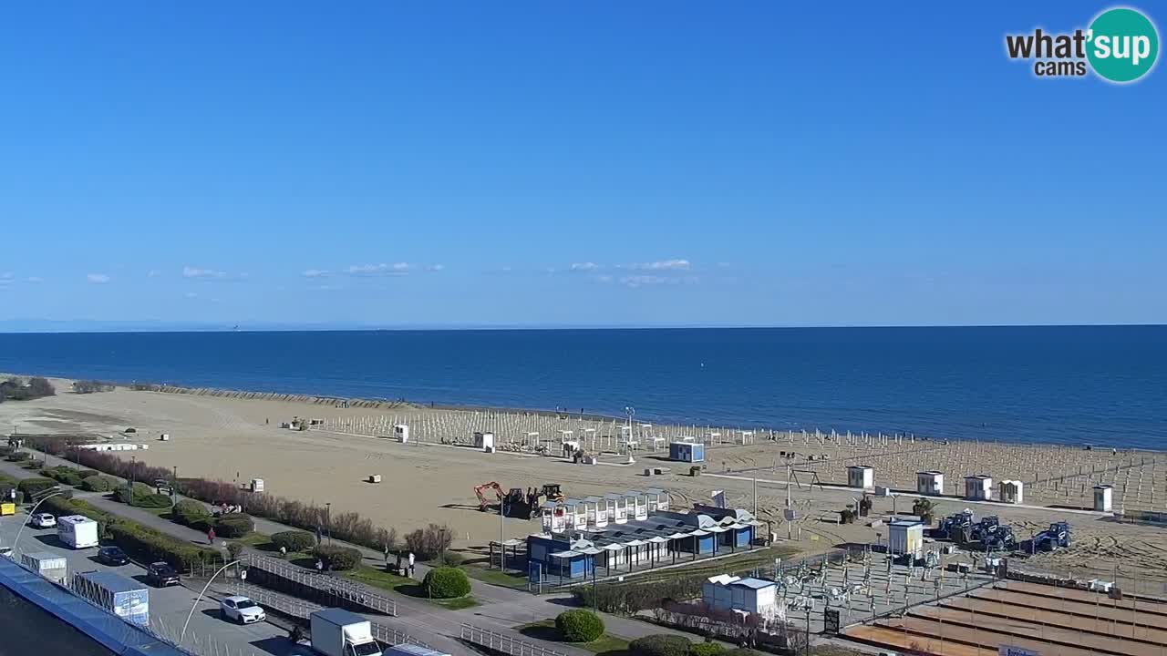 The beach of Bibione webcam – Italy