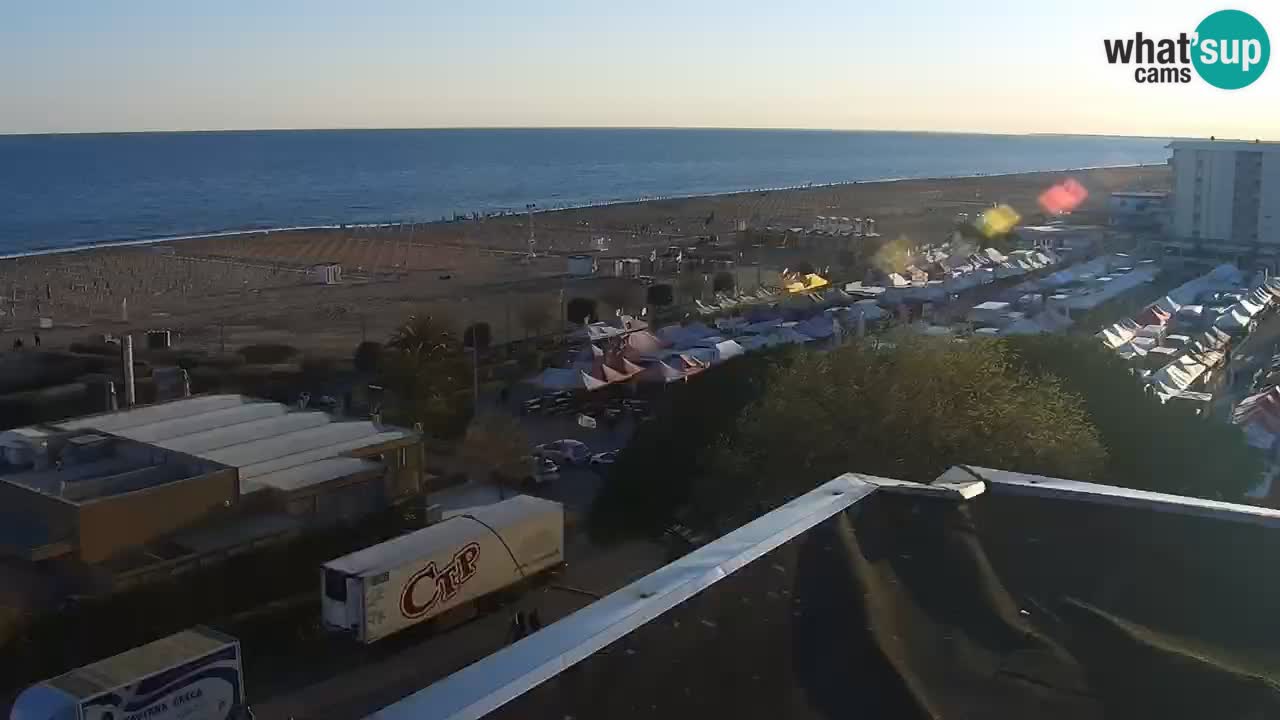 La camera en vivo de la playa de Bibione – Italia