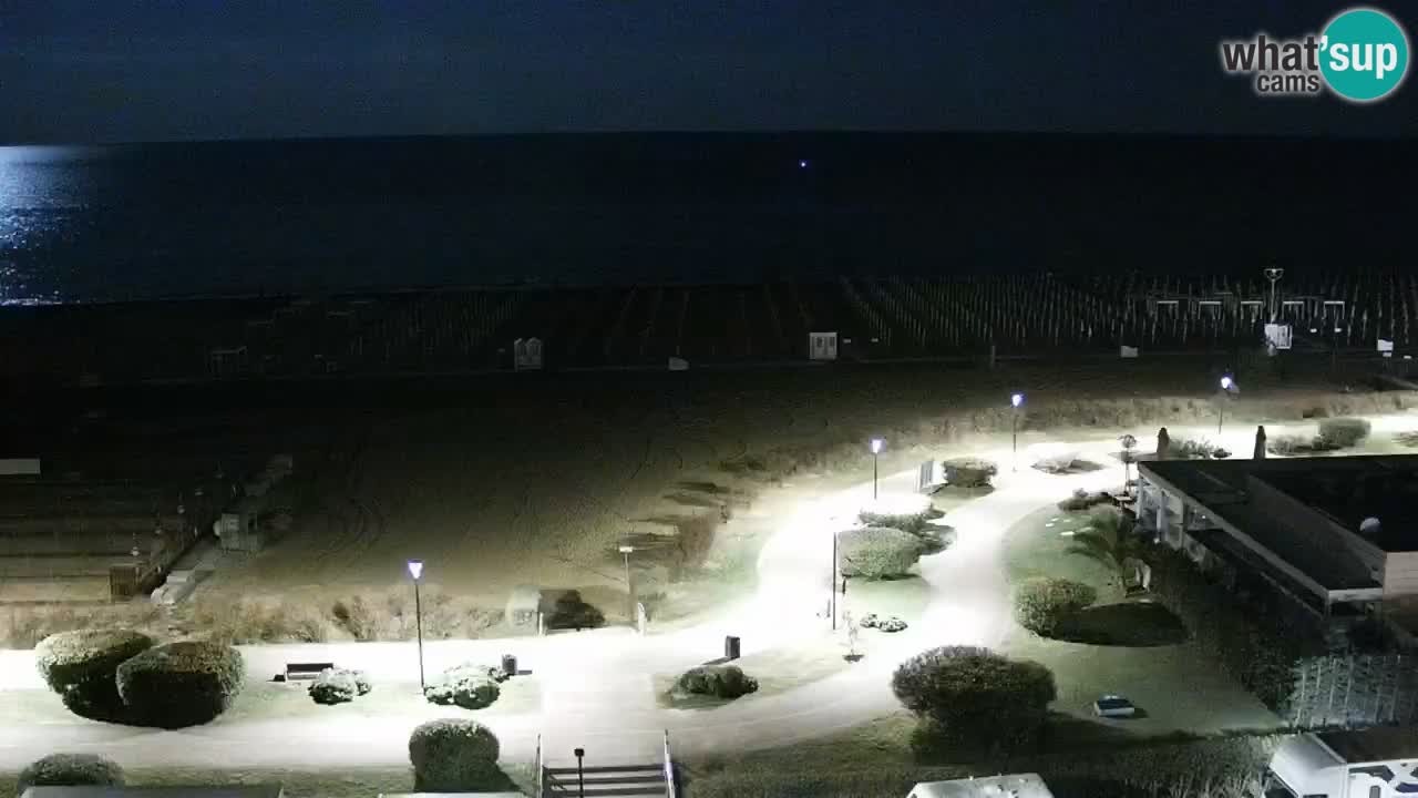 The beach of Bibione webcam – Italy