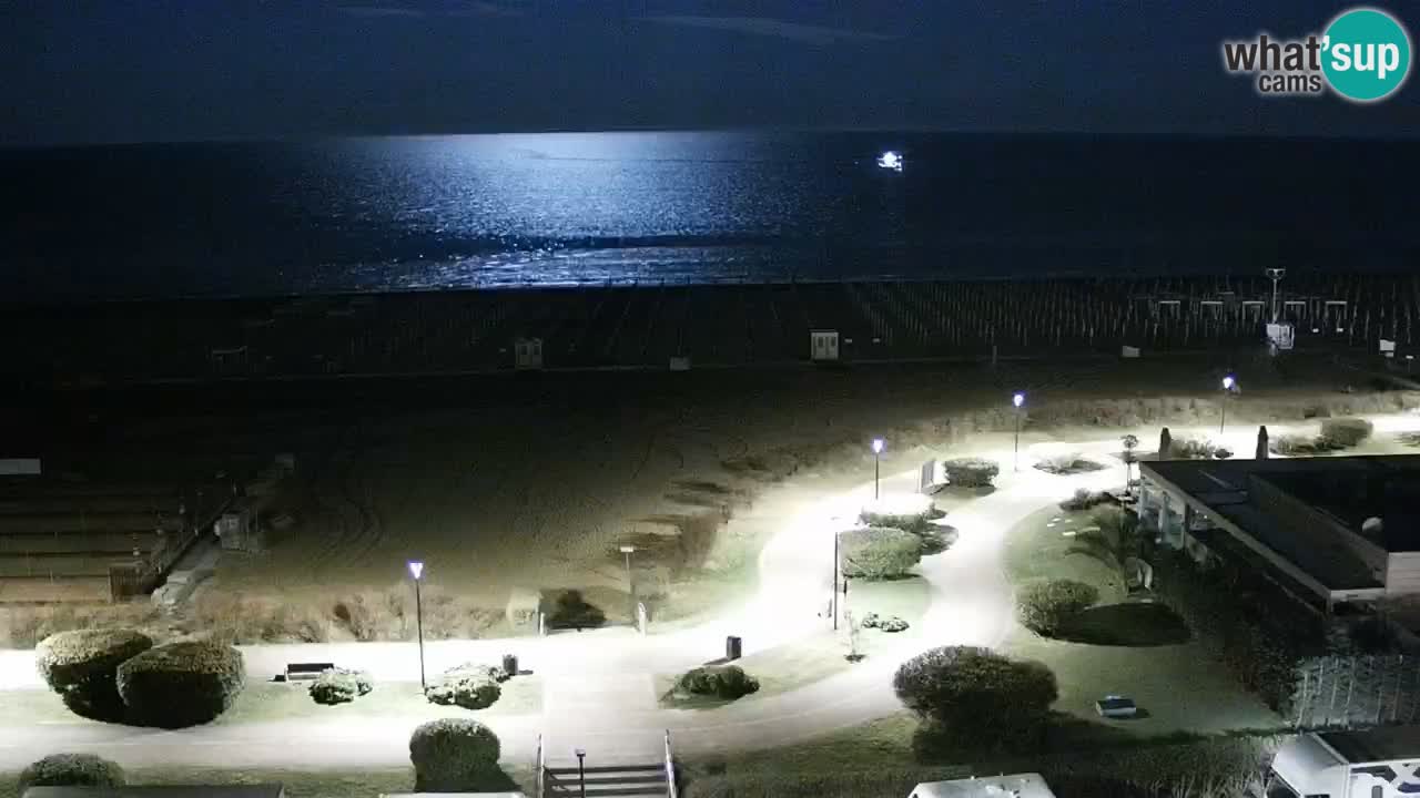 The beach of Bibione webcam – Italy
