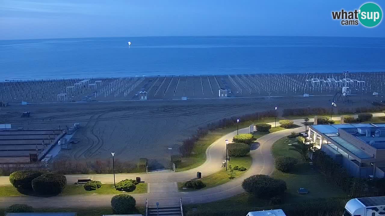 The beach of Bibione webcam – Italy
