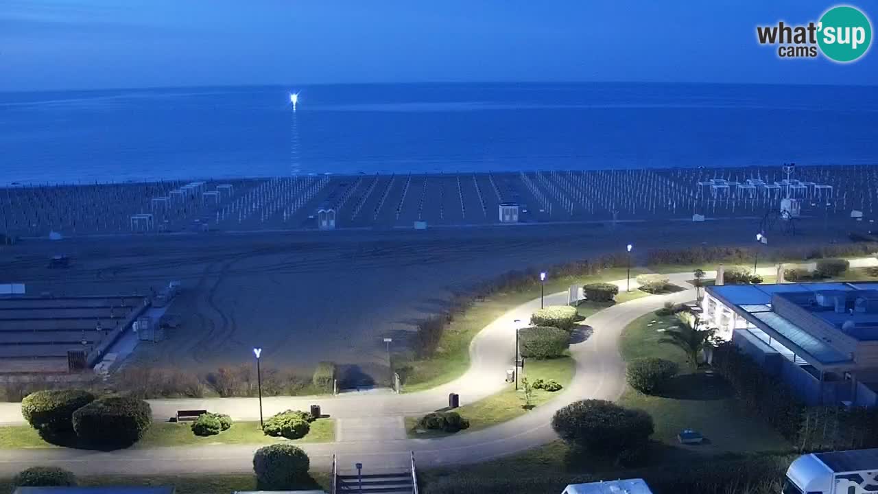 The beach of Bibione webcam – Italy