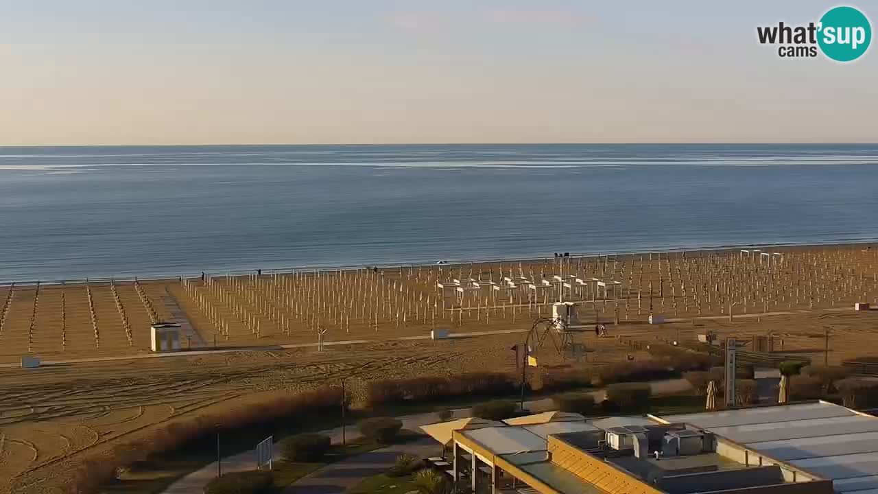 The beach of Bibione webcam – Italy