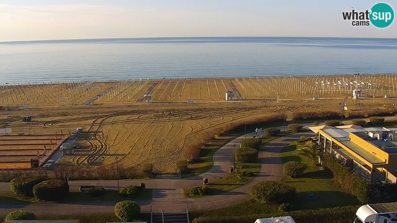 The beach of Bibione webcam – Italy
