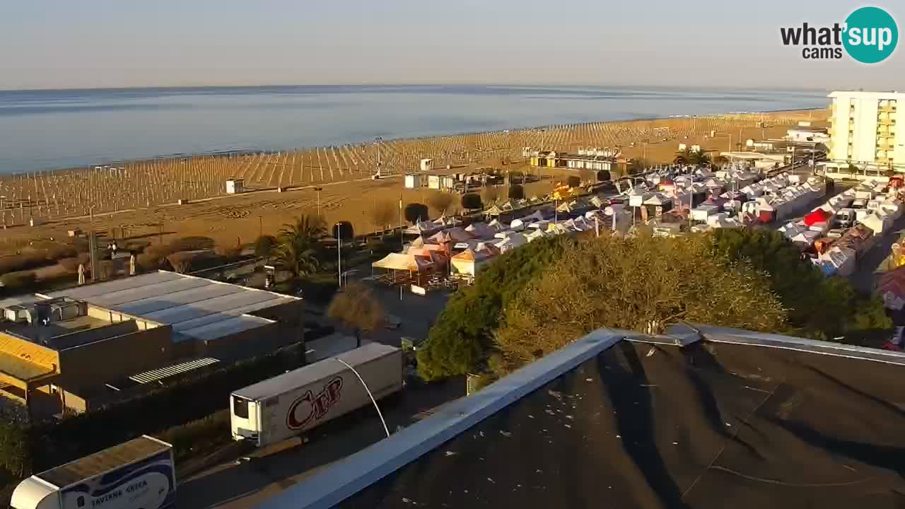 La camera en vivo de la playa de Bibione – Italia