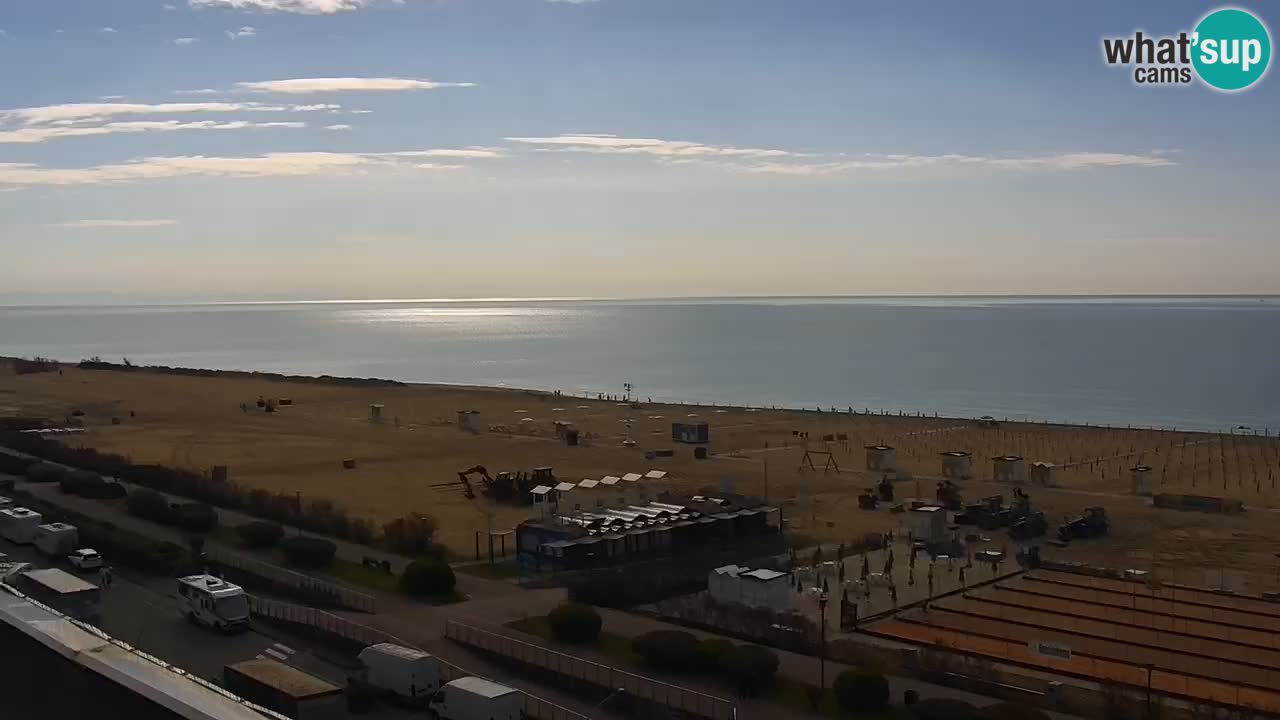 La spiaggia di Bibione webcam live e piazzale Zenit