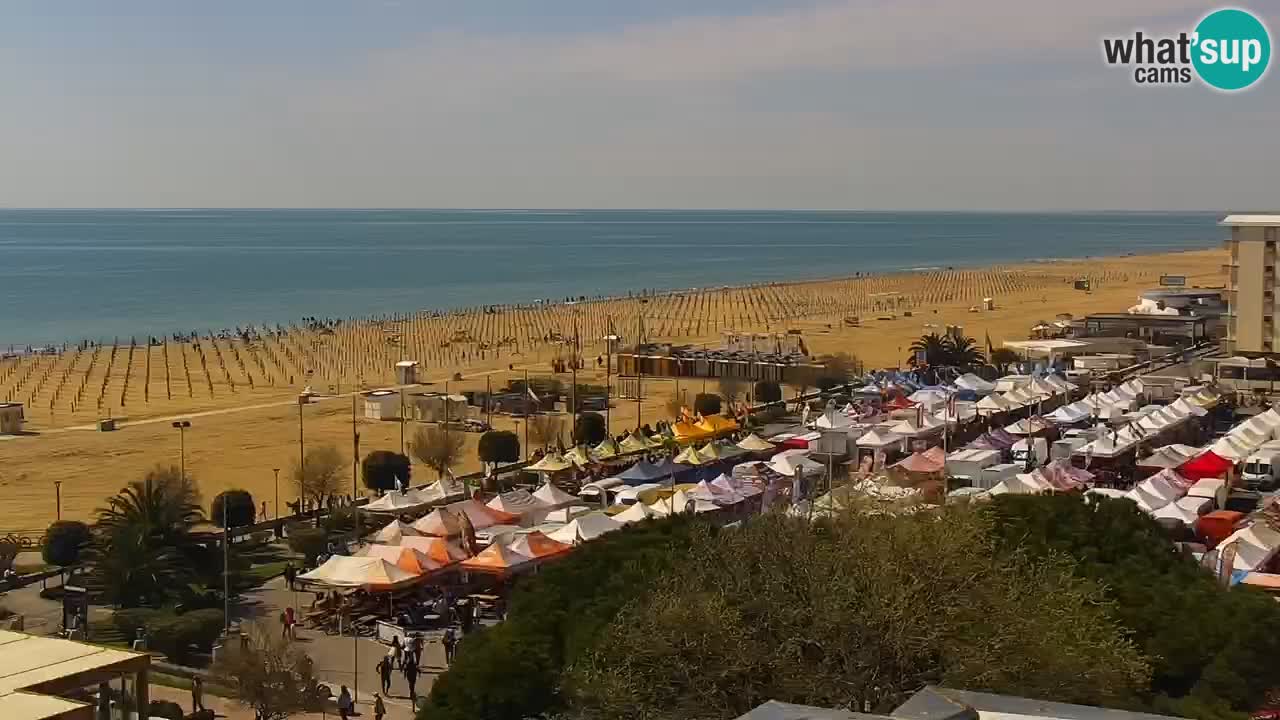 The beach of Bibione webcam – Italy