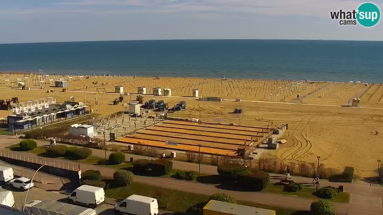 The beach of Bibione webcam – Italy