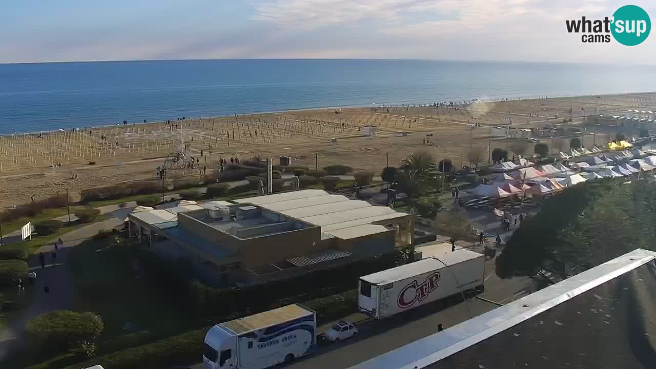 The beach of Bibione webcam – Italy