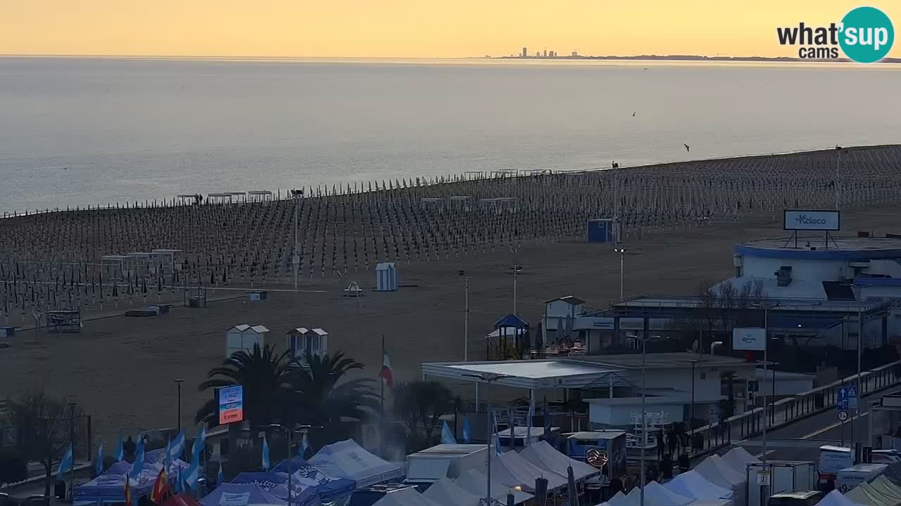 La camera en vivo de la playa de Bibione – Italia