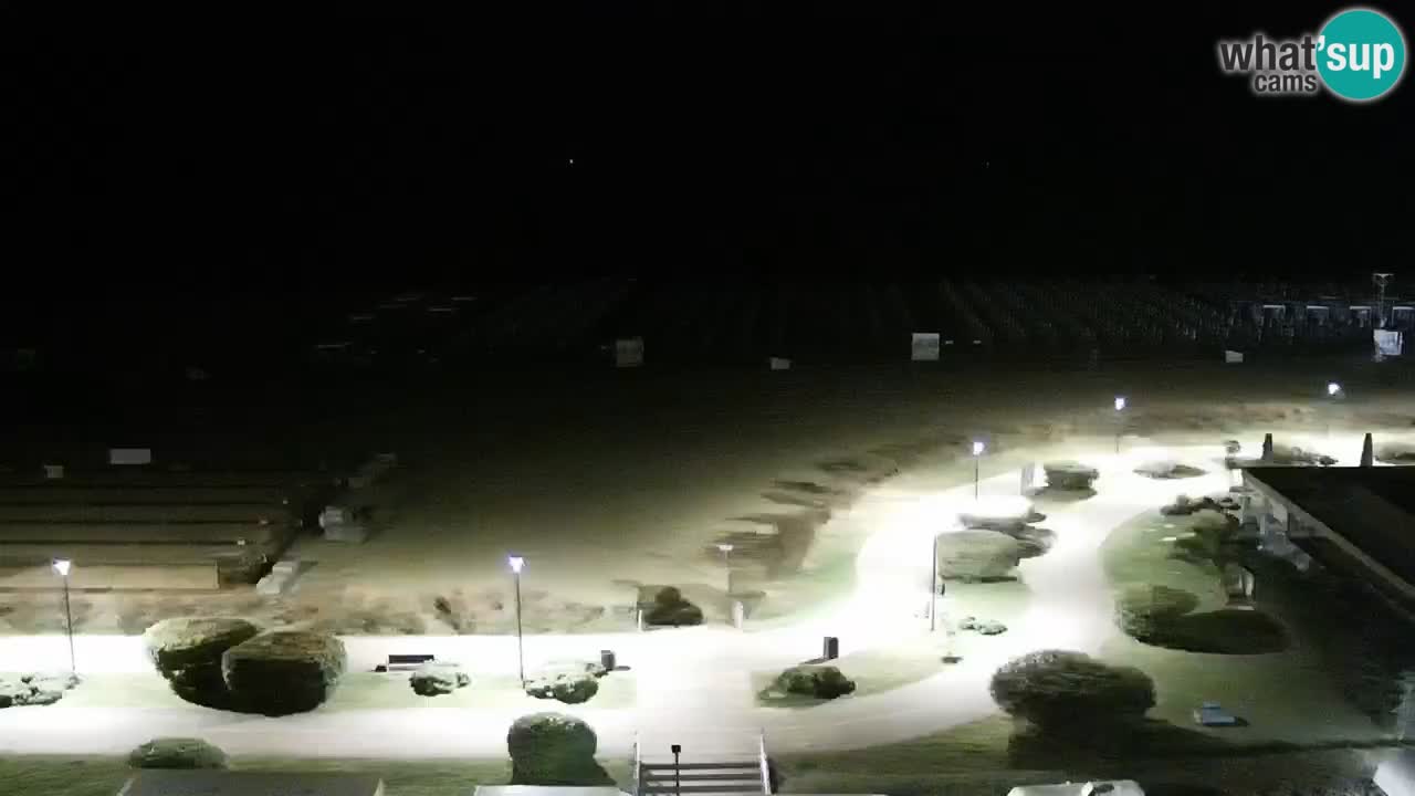 La spiaggia di Bibione webcam live e piazzale Zenit