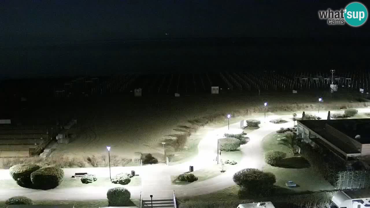La spiaggia di Bibione webcam live e piazzale Zenit