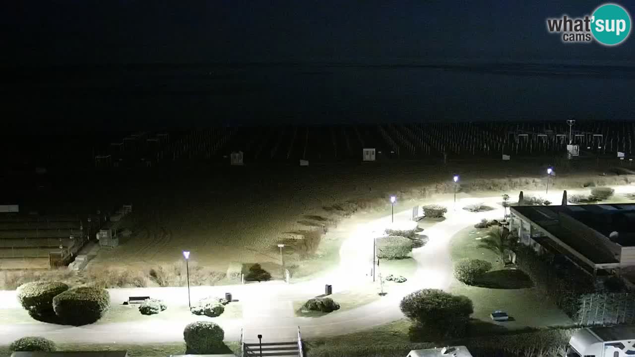 La spiaggia di Bibione webcam live e piazzale Zenit