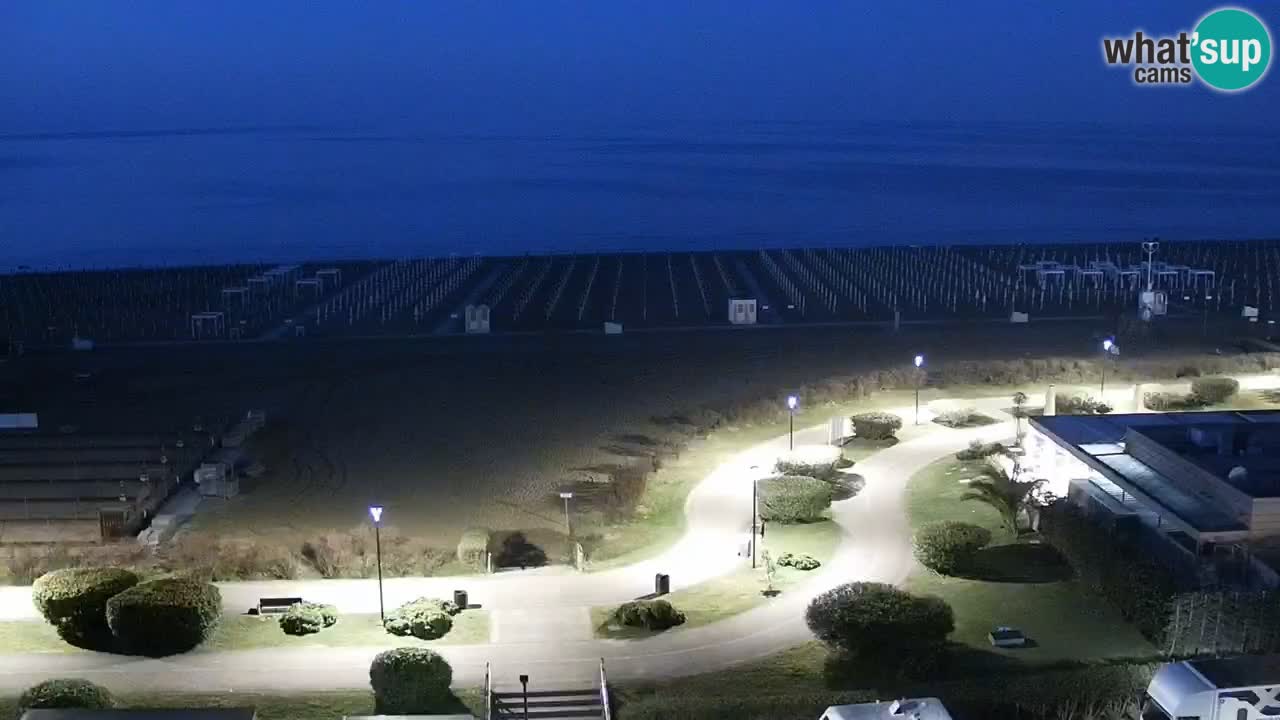 The beach of Bibione webcam – Italy
