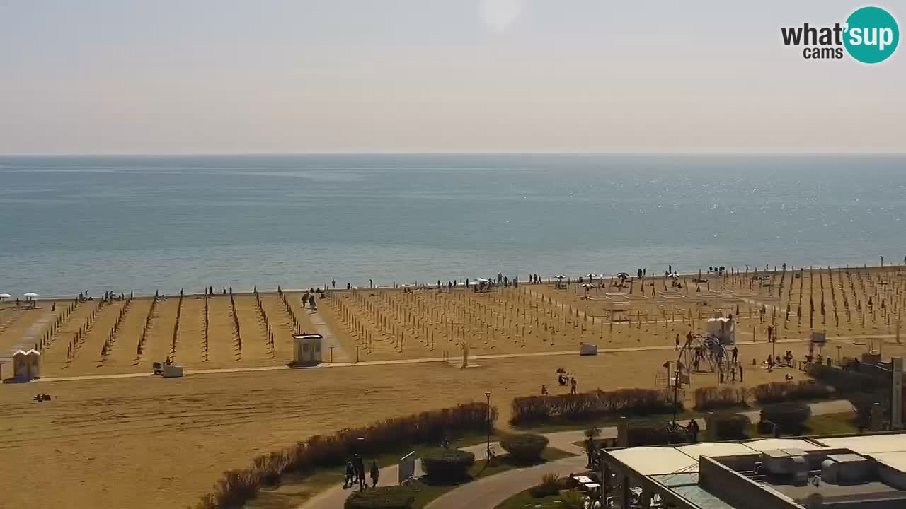 The beach of Bibione webcam – Italy
