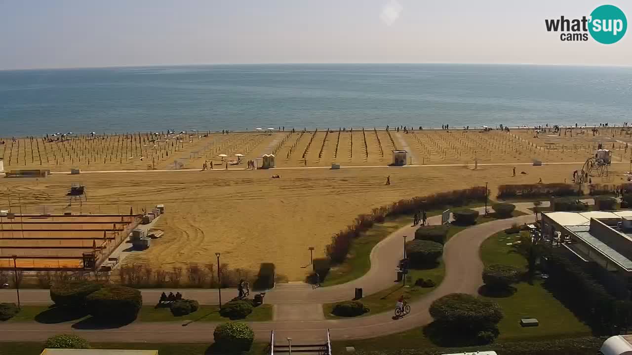 The beach of Bibione webcam – Italy