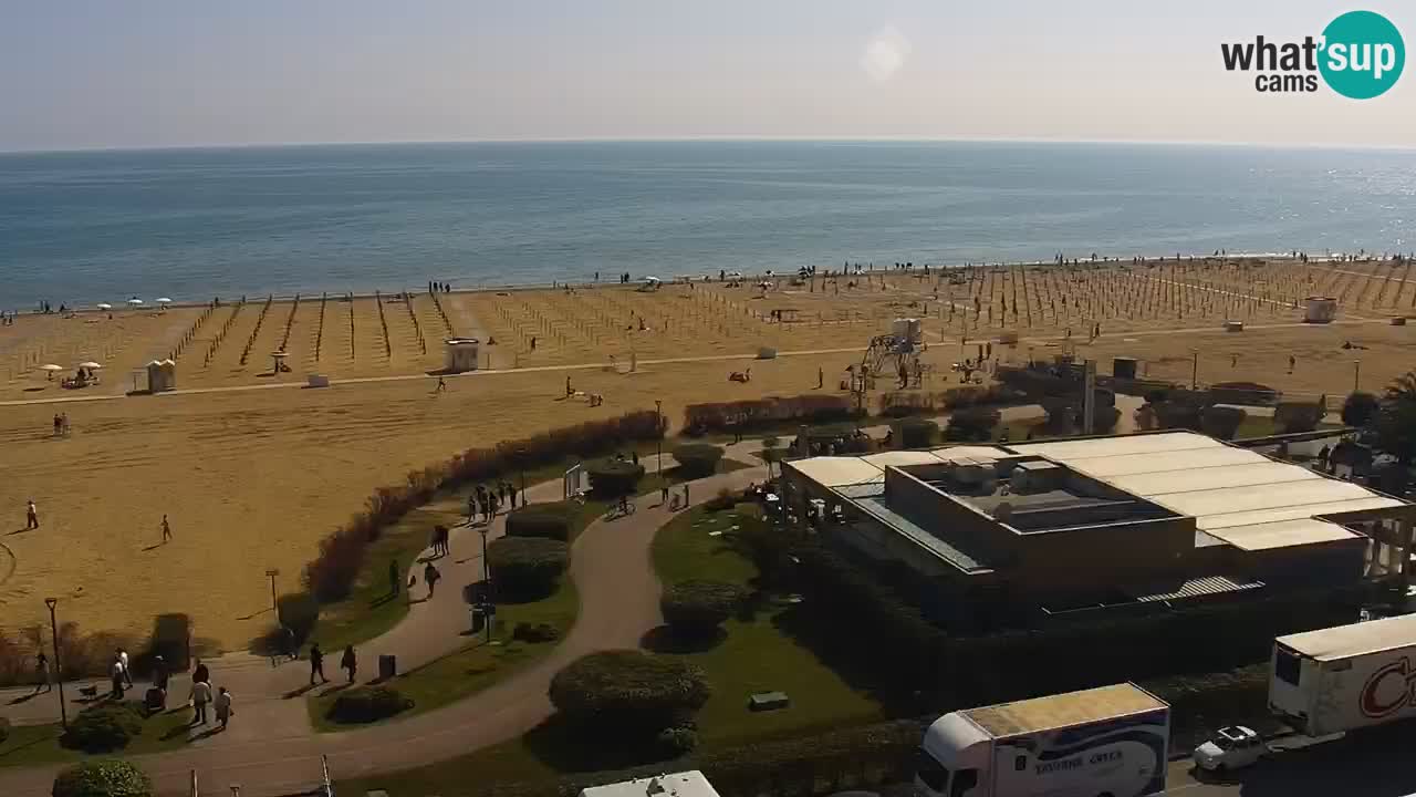 The beach of Bibione webcam – Italy