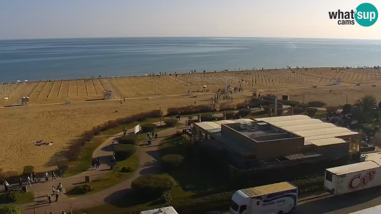 The beach of Bibione webcam – Italy