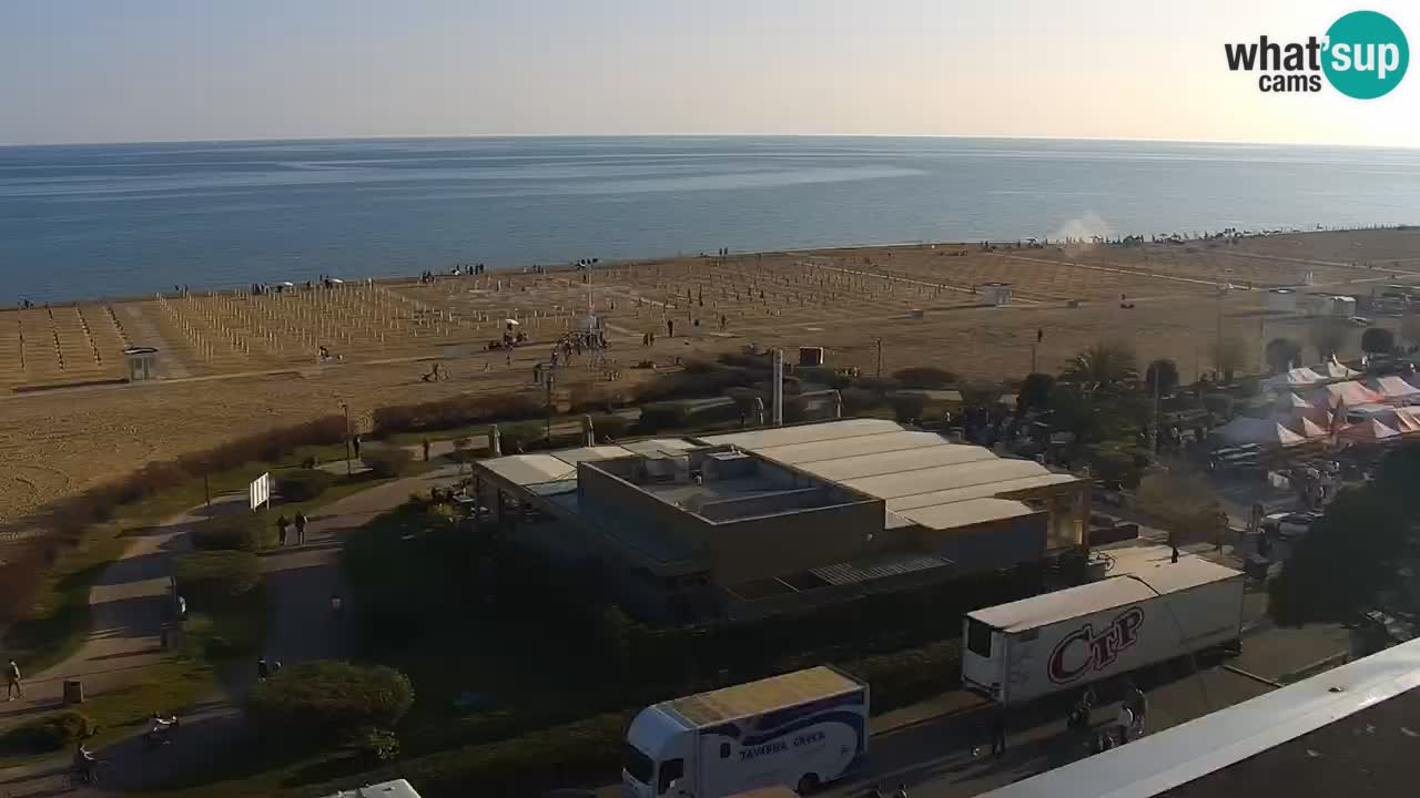 The beach of Bibione webcam – Italy