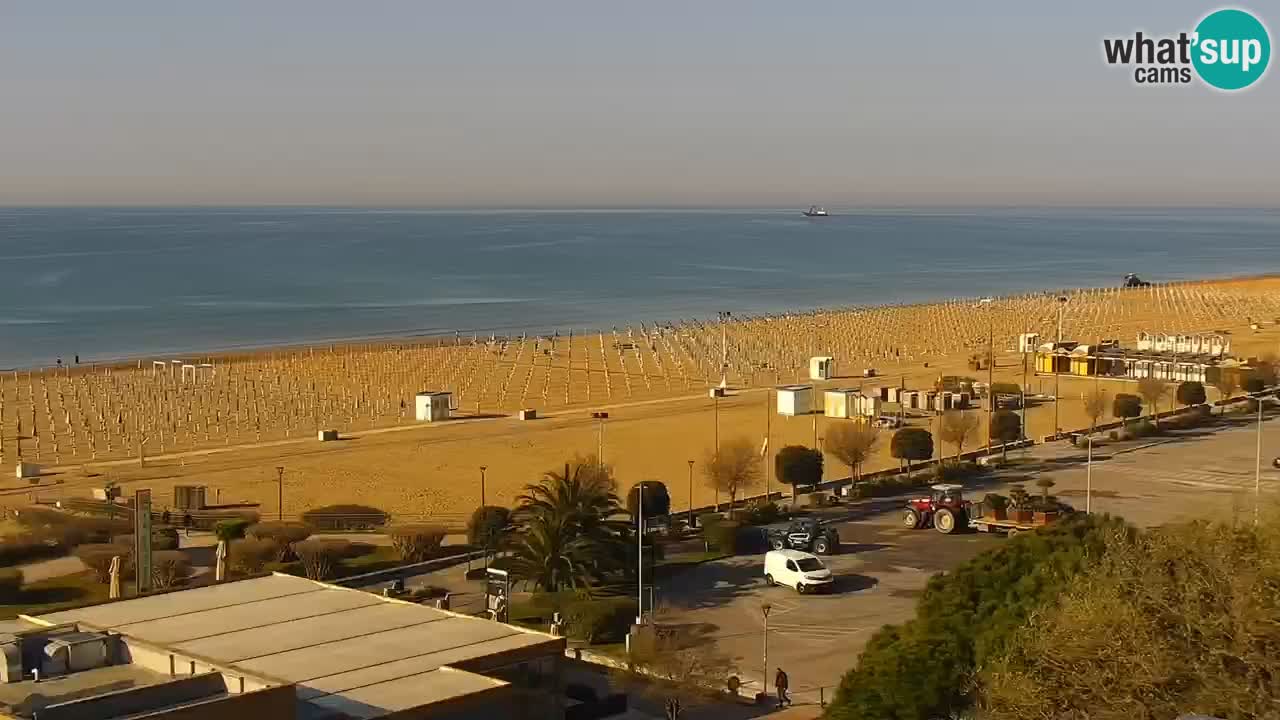 The beach of Bibione webcam – Italy