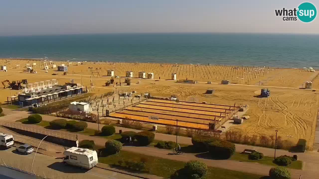 La camera en vivo de la playa de Bibione – Italia