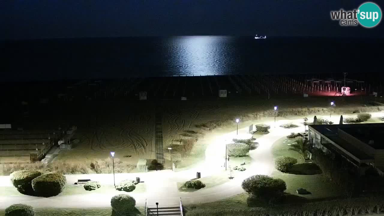 The beach of Bibione webcam – Italy