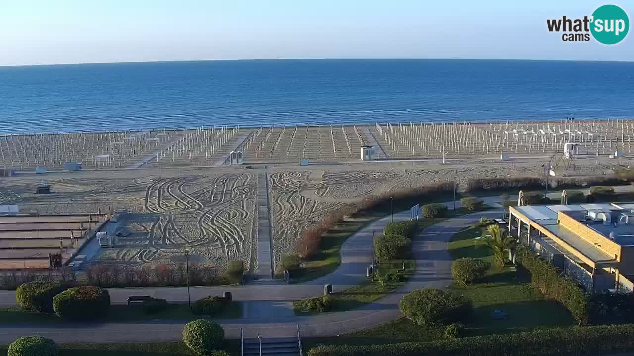 The beach of Bibione webcam – Italy