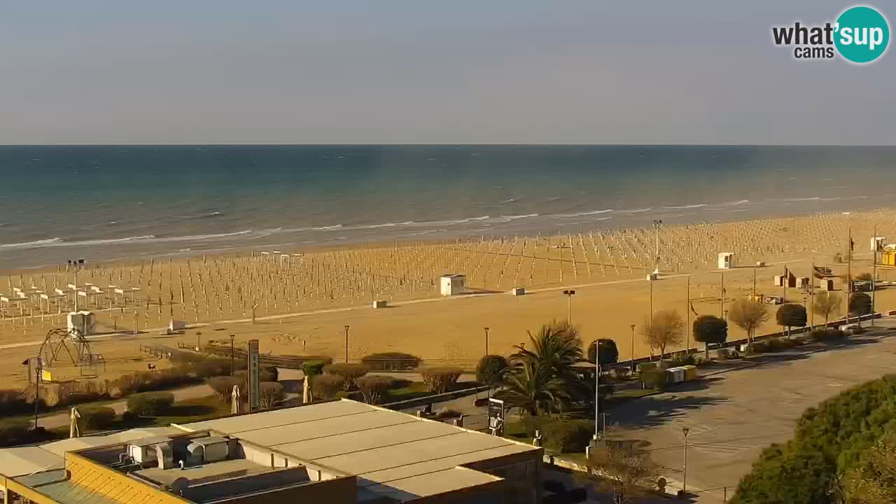 The beach of Bibione webcam – Italy