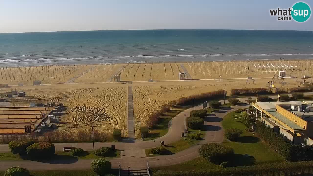 The beach of Bibione webcam – Italy