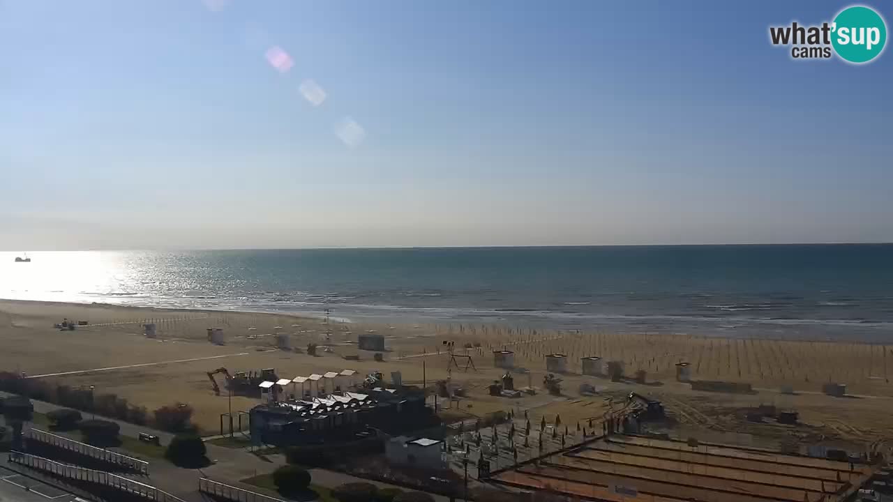 The beach of Bibione webcam – Italy