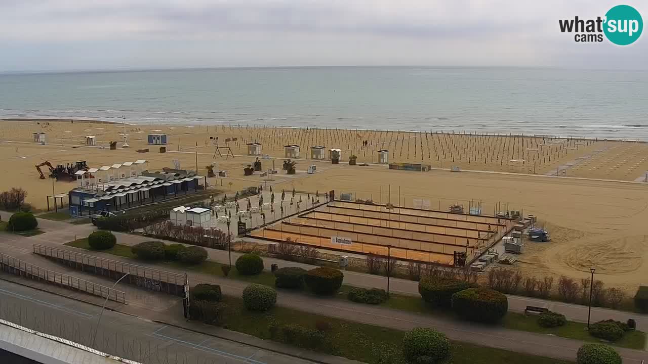 The beach of Bibione webcam – Italy