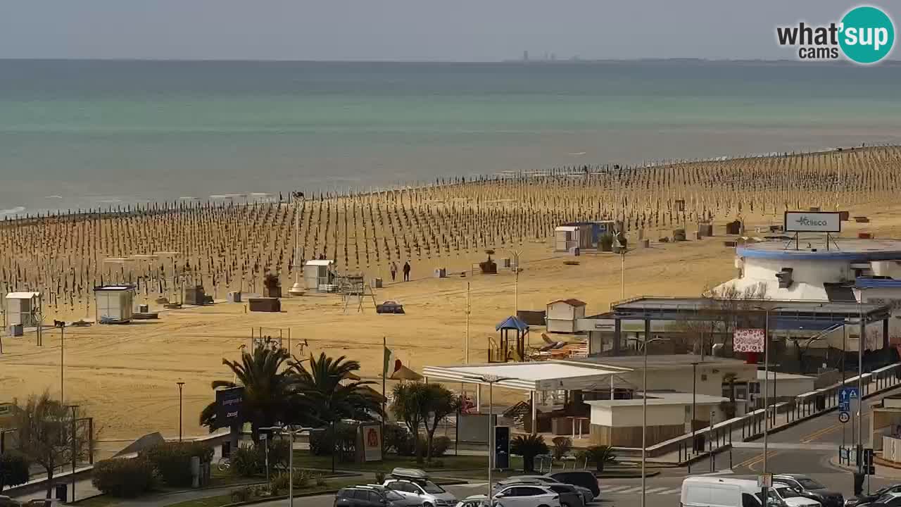 The beach of Bibione webcam – Italy