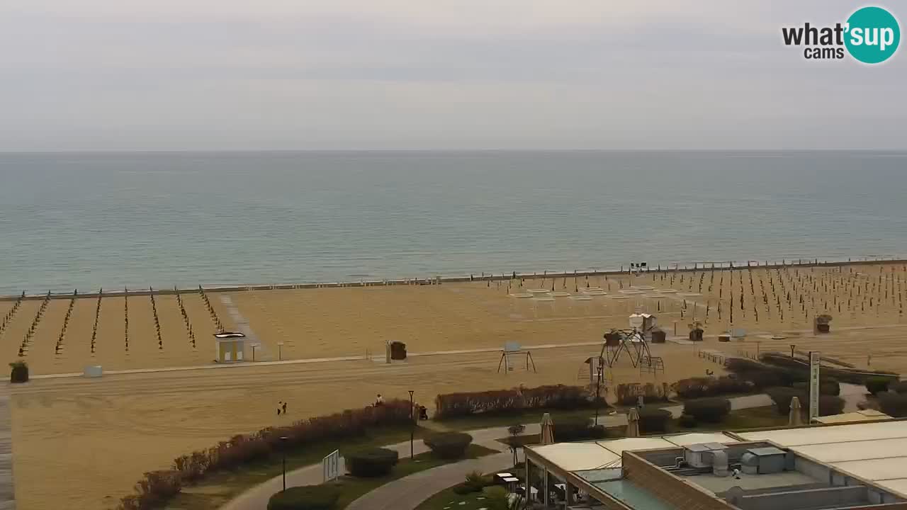 The beach of Bibione webcam – Italy