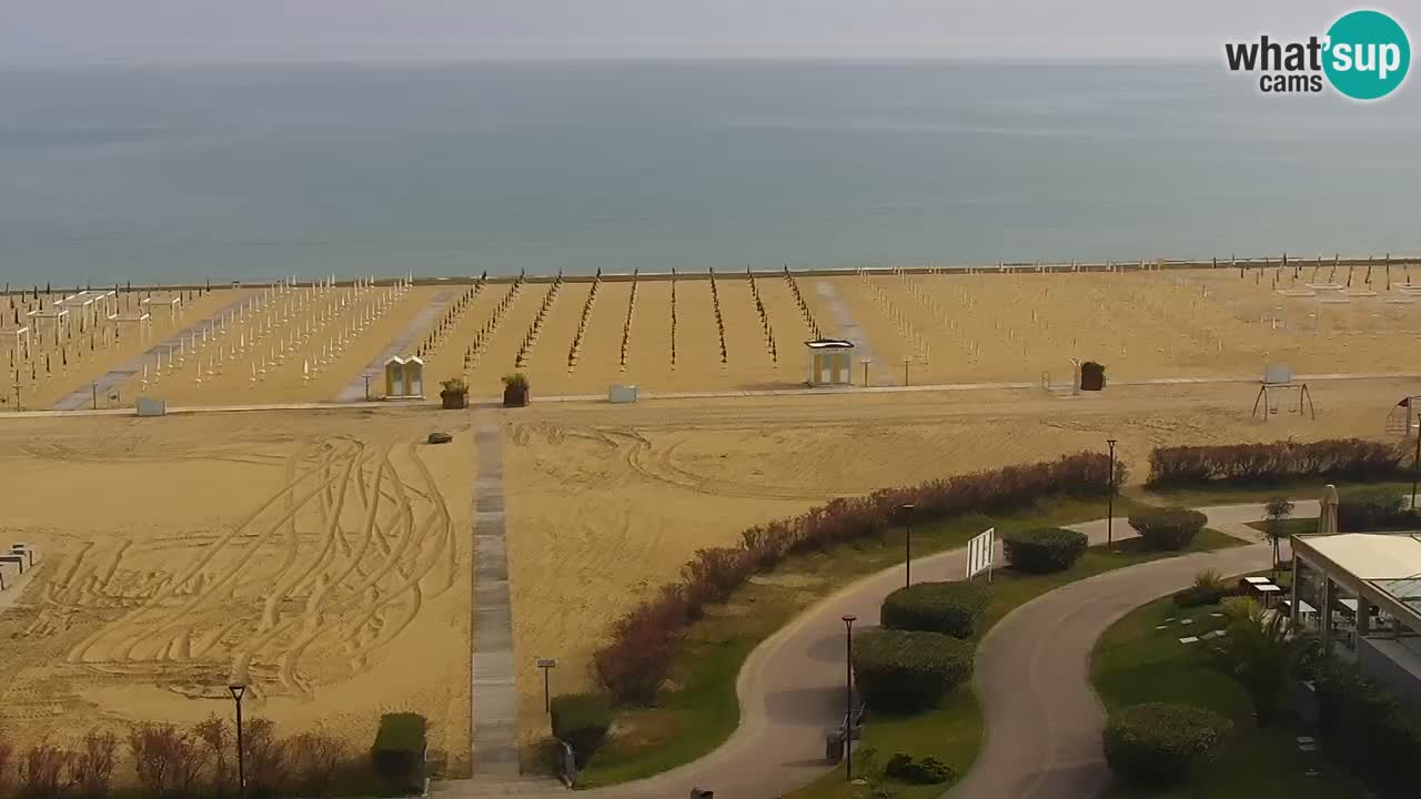 La spiaggia di Bibione webcam live e piazzale Zenit