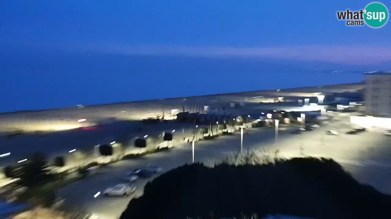 La spiaggia di Bibione webcam live e piazzale Zenit