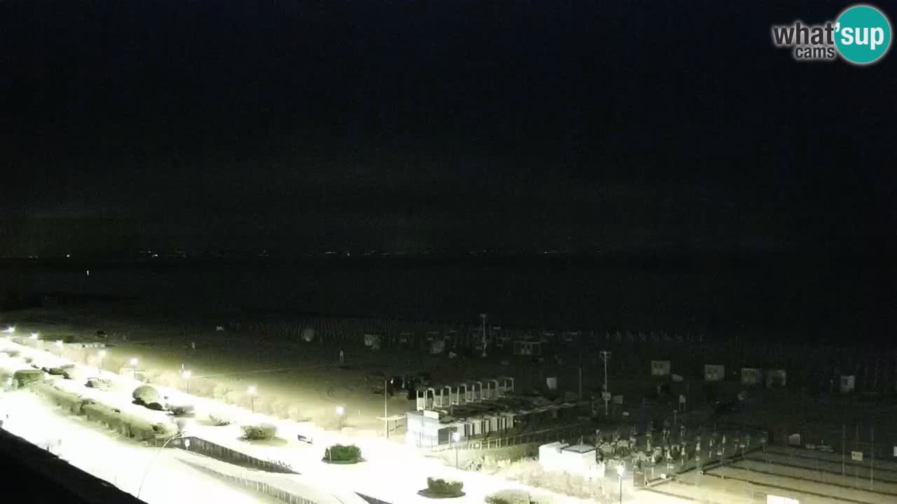 La spiaggia di Bibione webcam live e piazzale Zenit