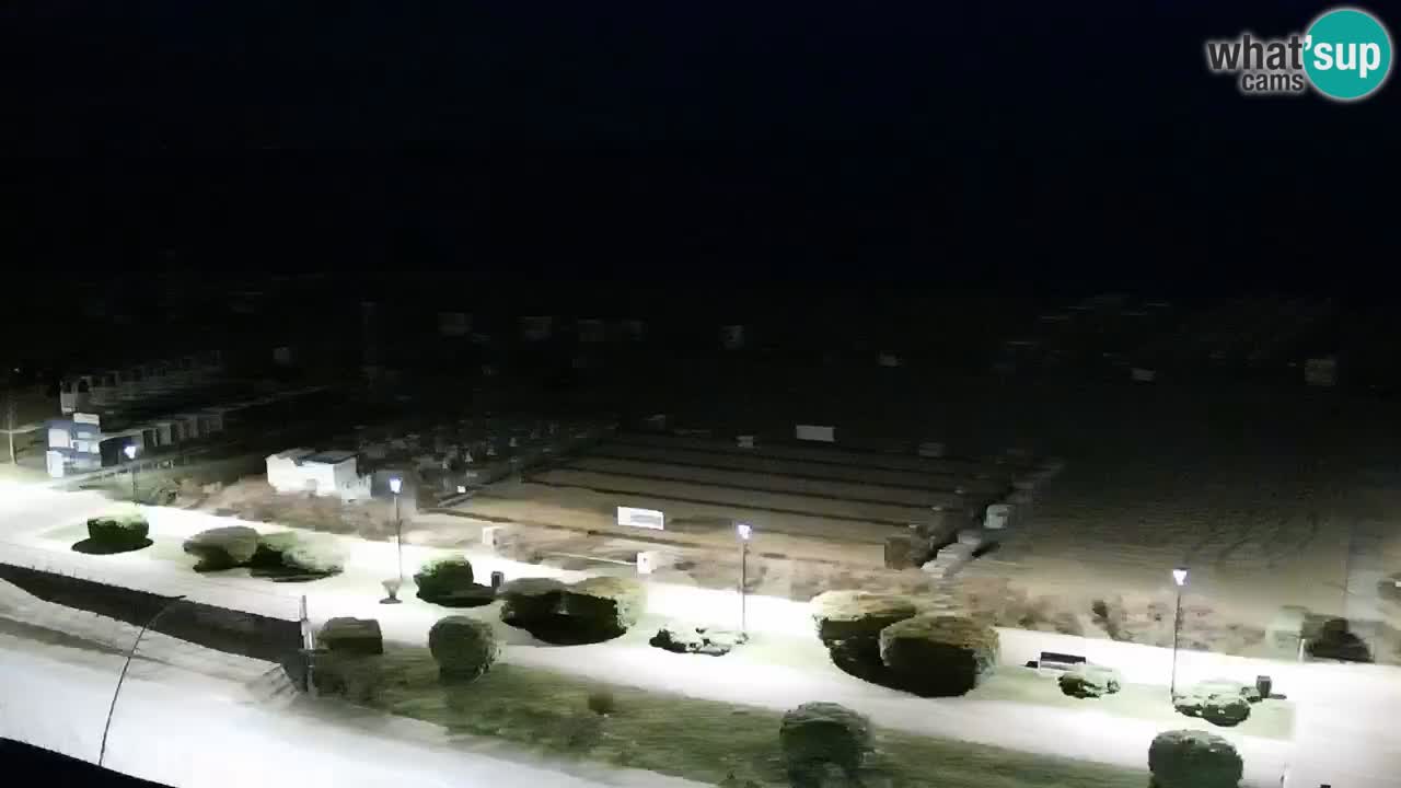 La spiaggia di Bibione webcam live e piazzale Zenit