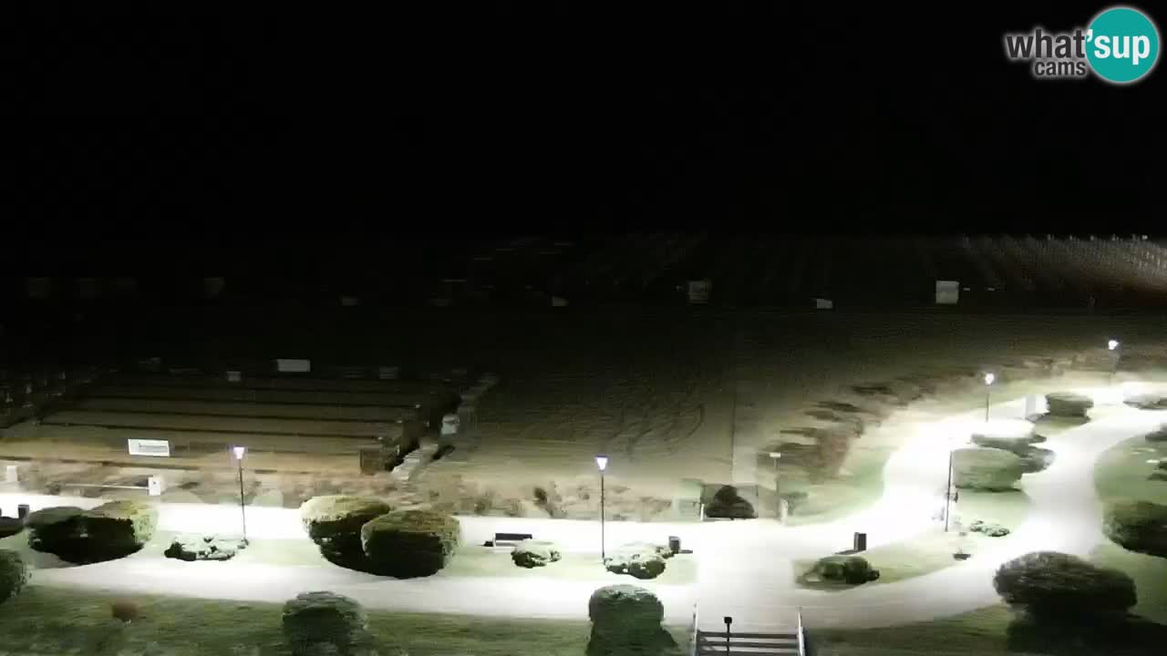 La spiaggia di Bibione webcam live e piazzale Zenit