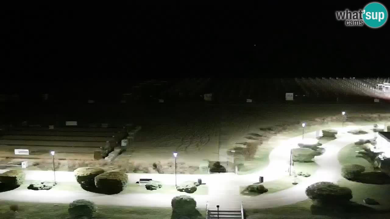 La spiaggia di Bibione webcam live e piazzale Zenit