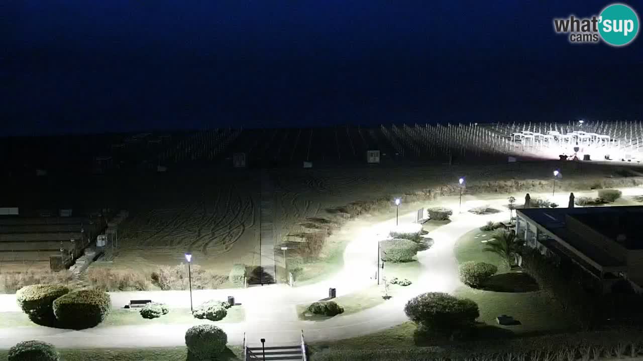 La spiaggia di Bibione webcam live e piazzale Zenit